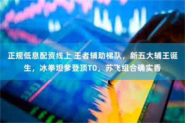 正规低息配资线上 王者辅助梯队,新五大辅王诞生,冰拳坦爹登顶T0,苏飞组合确实香
